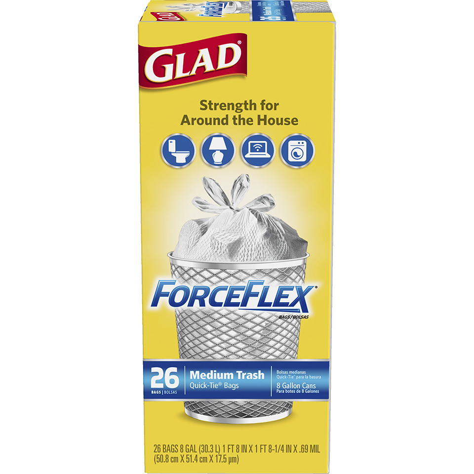 Glad® Garbage Bags Medium 10 Bags - Glad Philippines