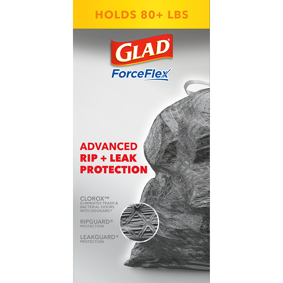 ForceFlex with Clorox® Drawstring Black Bags Mountain Air Scent