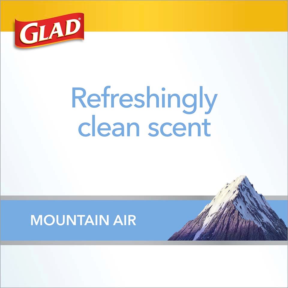 ForceFlex with Clorox® Drawstring Black Bags Mountain Air Scent