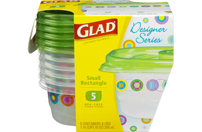 Small Rectangular Plastic Containers | Glad®