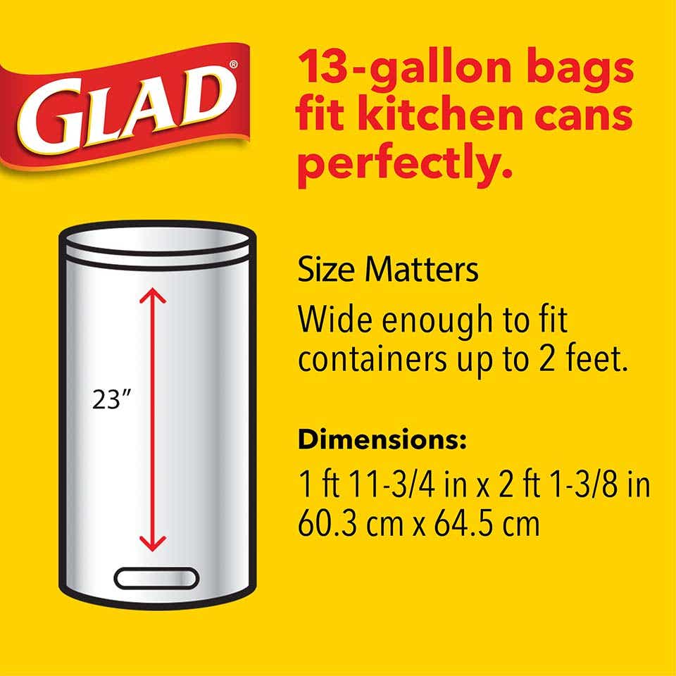 GLAD TRASH BAGS HANDLE TIE, Bakeware & Cookware