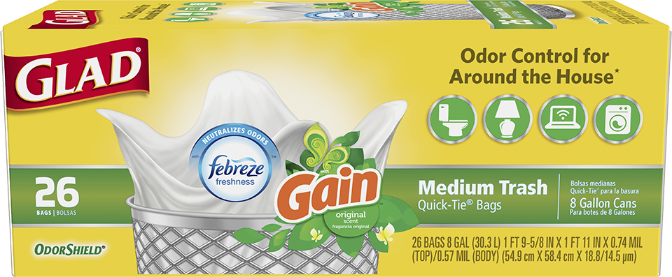 Bolsas de Basura Medianas con el Aroma Original de Gain™