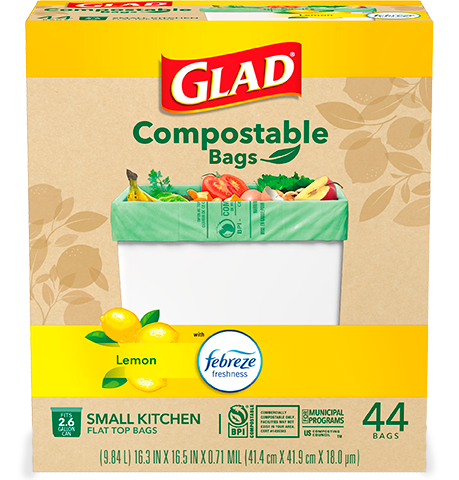 Tall Kitchen Compostable Bags Lemon Scent