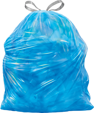 Blue Bag Large Trash Drawstring Glad