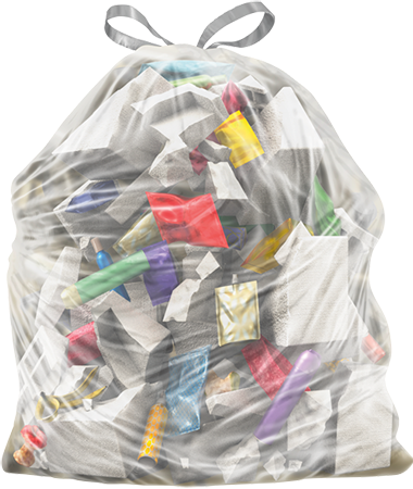 Clear Bag Kitchen Drawstring Glad