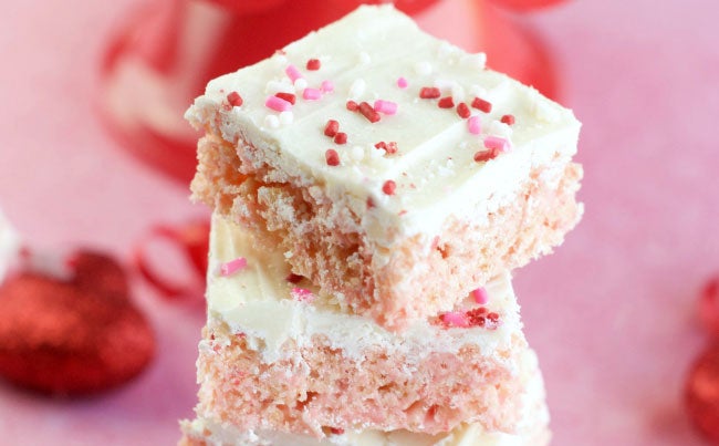 Cherry Chip Rice Krispie Treats | Glad®