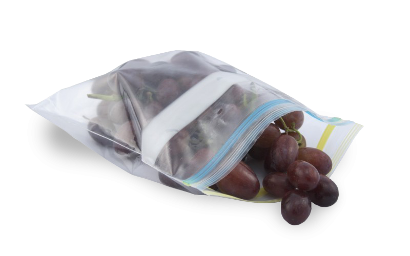 Plastic Food Bags - Zipper 2-in-1 Quart