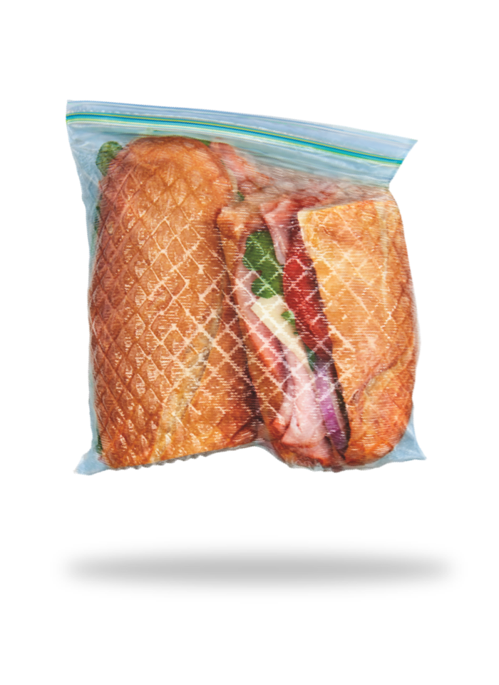 Home Select Sandwich Bags Zipper Seal, 50 Ea 