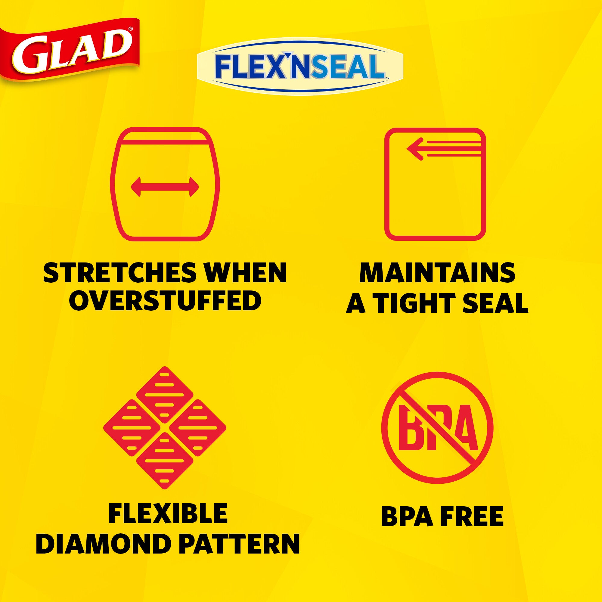 FLEX'N SEAL™ Freezer Quart Bags
