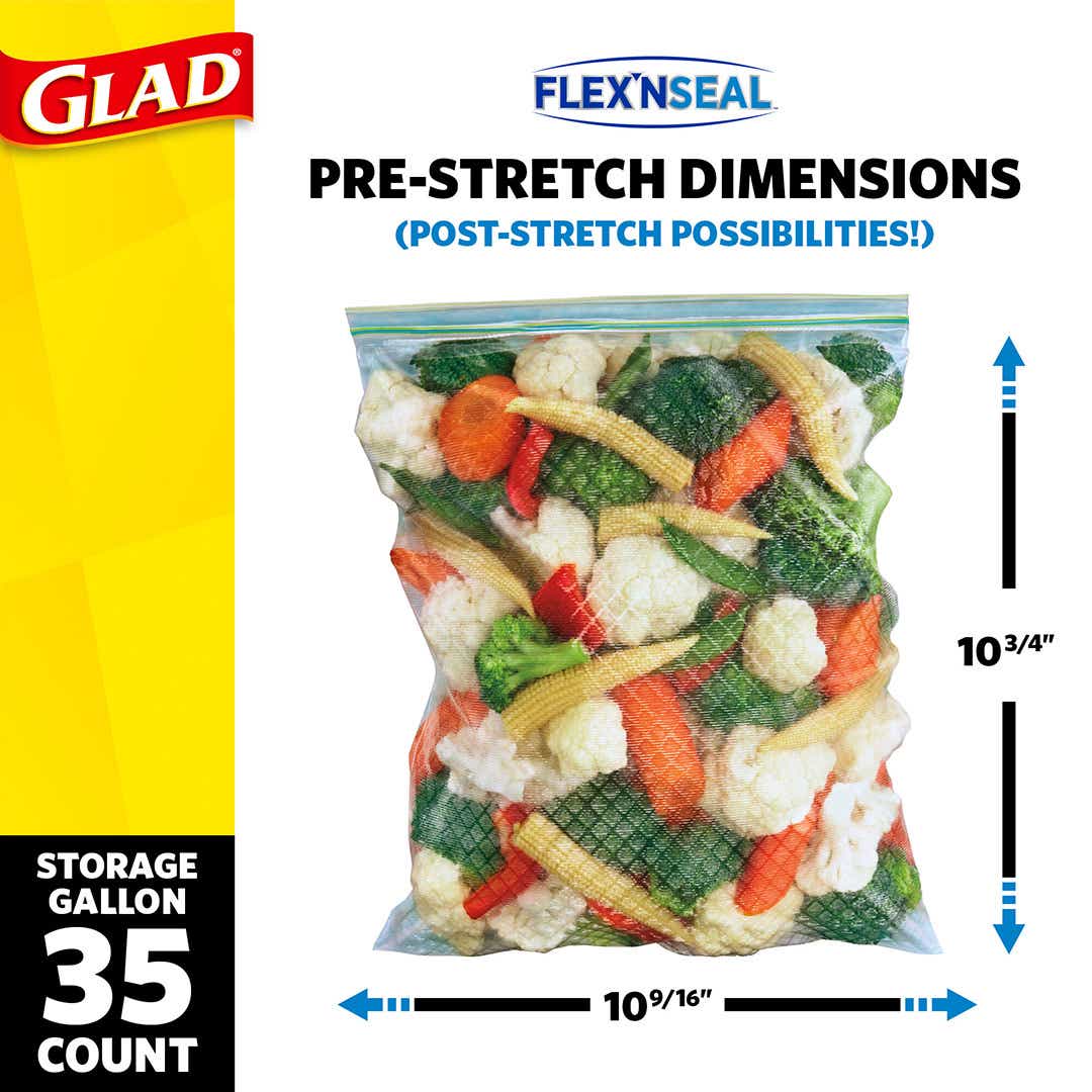 FLEX'N SEAL™ Food Storage Gallon Bags