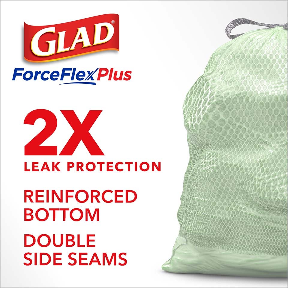 Scented Kitchen ForceFlexPlus Bags — Sweet Citron & Lime Green Trash Bags