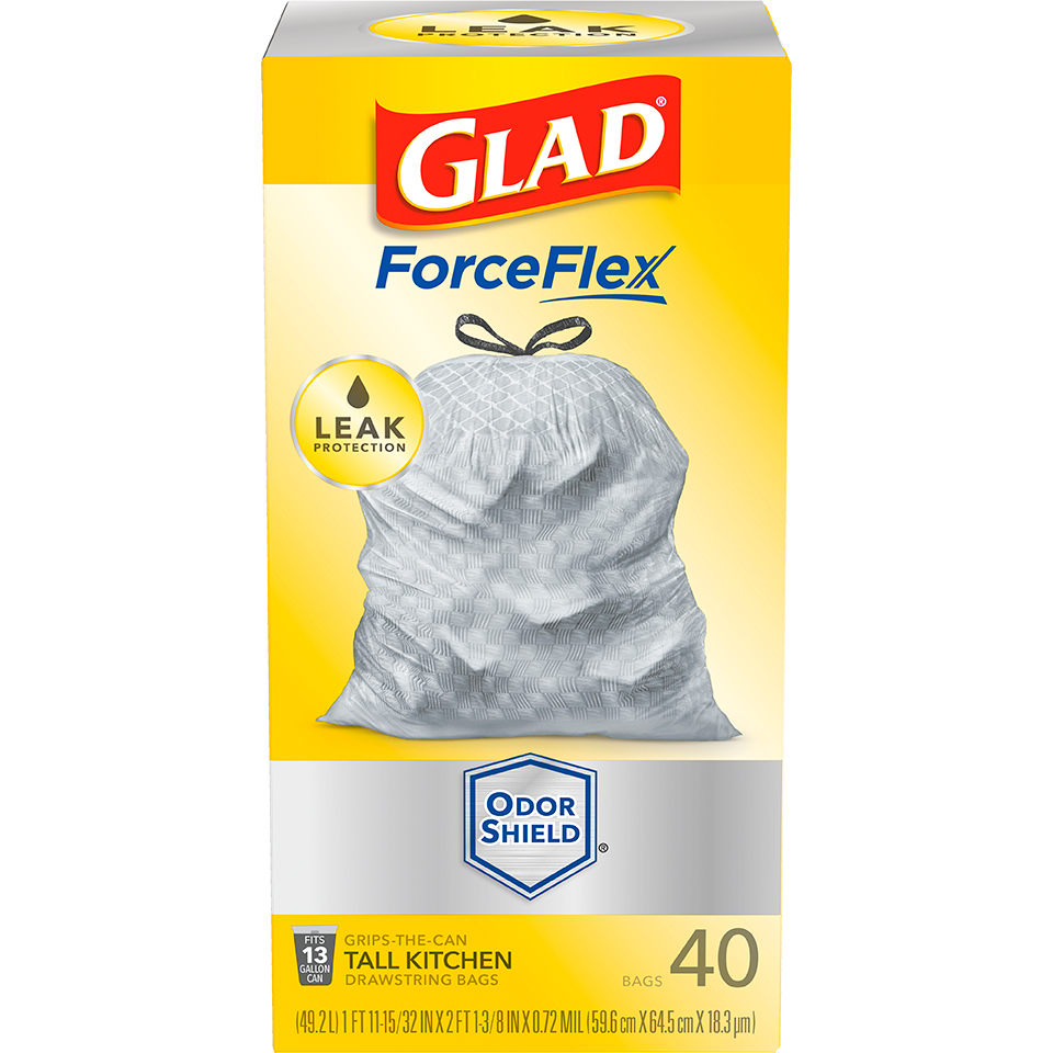 Kitchen ForceFlex Trash Bags OdorShield