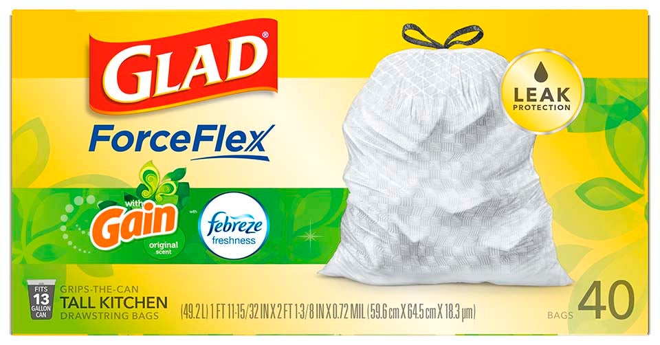 Kitchen ForceFlex Gain Original Scented Trash Bags