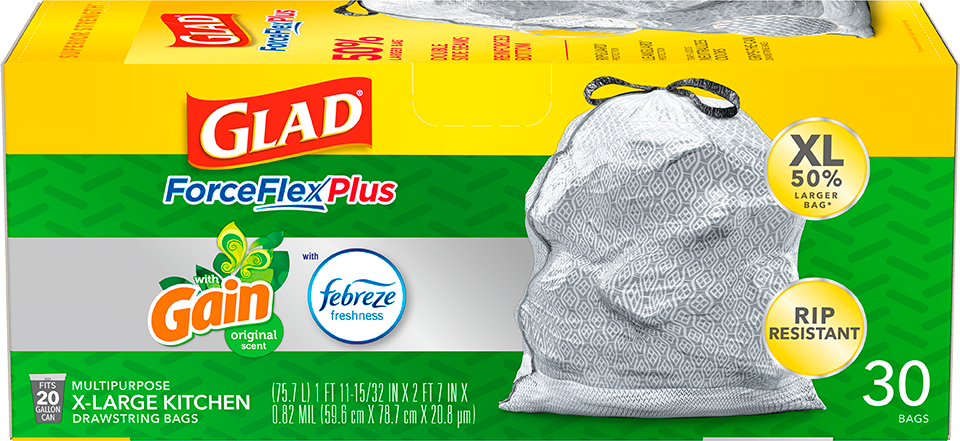 Kitchen ForceFlexPlus XL Bags Gain Original Scent