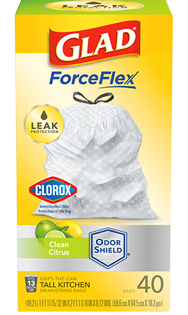 Kitchen ForceFlex Clean Citrus Scented Trash Bags