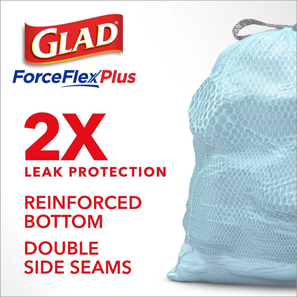 Scented Kitchen ForceFlexPlus Bags — Beachside Breeze Blue Trash Bags