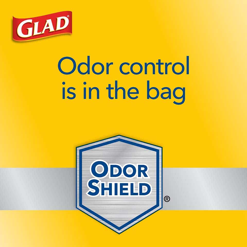 Clorox Company Glad OdorShield Tall Kitchen Drawstring 13-Gal. Trash Bags, 40 Count