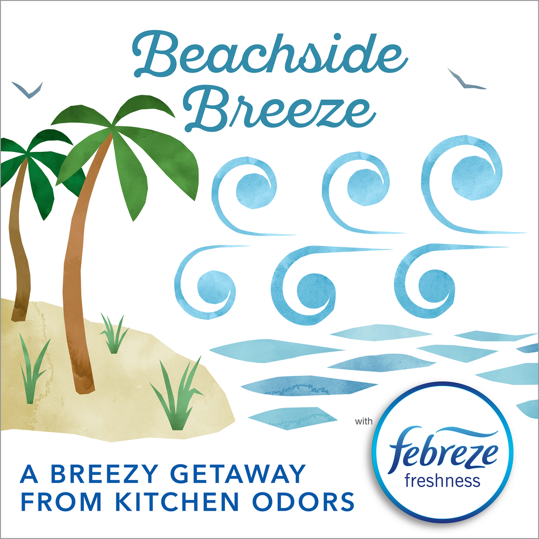 Scented Kitchen ForceFlex MaxStrength™ Bags — Beachside Breeze Blue Trash Bags