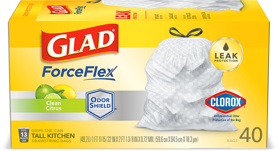 Kitchen ForceFlex Clean Citrus Scented Trash Bags