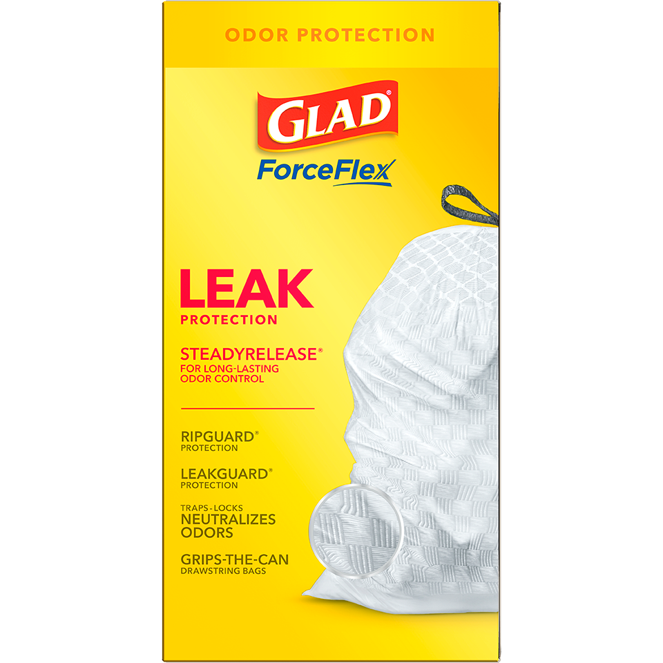 Glad ForceFlex Tall Kitchen Drawstring Trash Bags