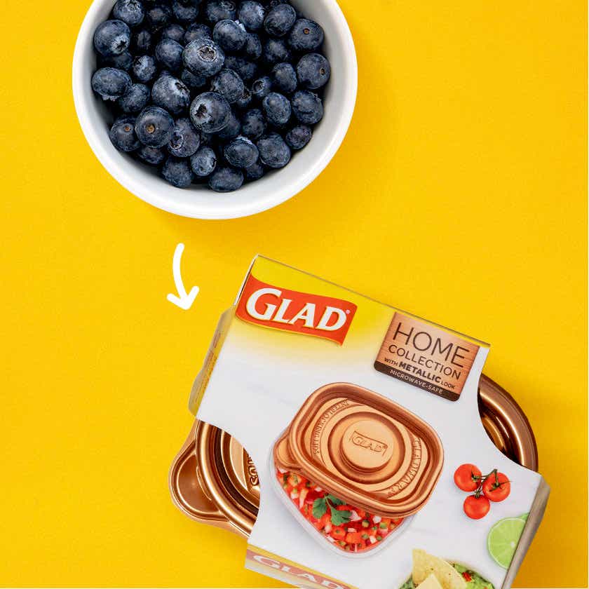 Glad Holiday Edition Mini-Round Food Storage Containers with Lids
