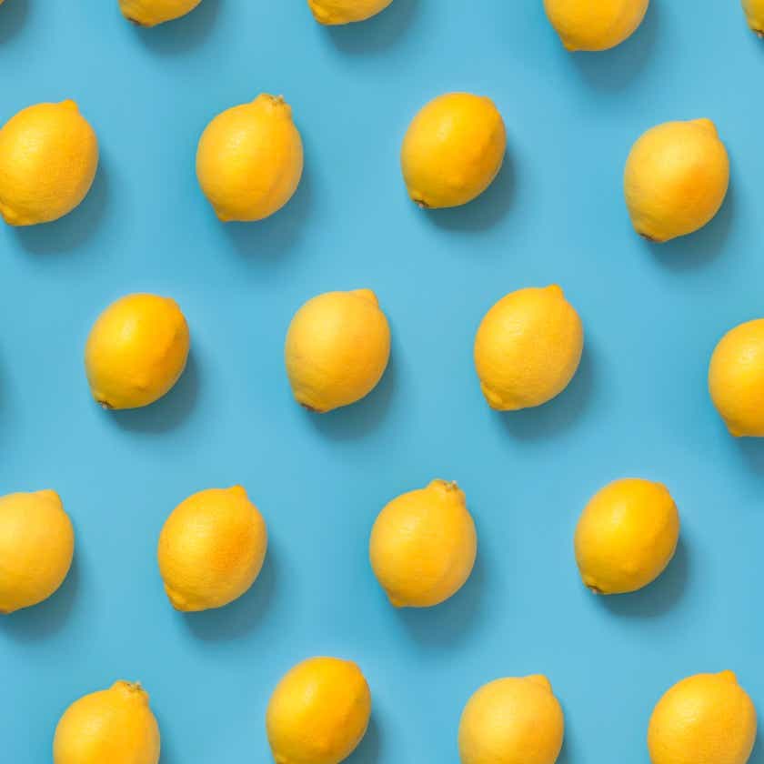 Lemon Slices blu Kitchen Food Storage Covers (Set of 3