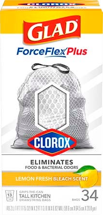 ForceFlexPlus with Clorox™ Bags Lemon Fresh Bleach Scent