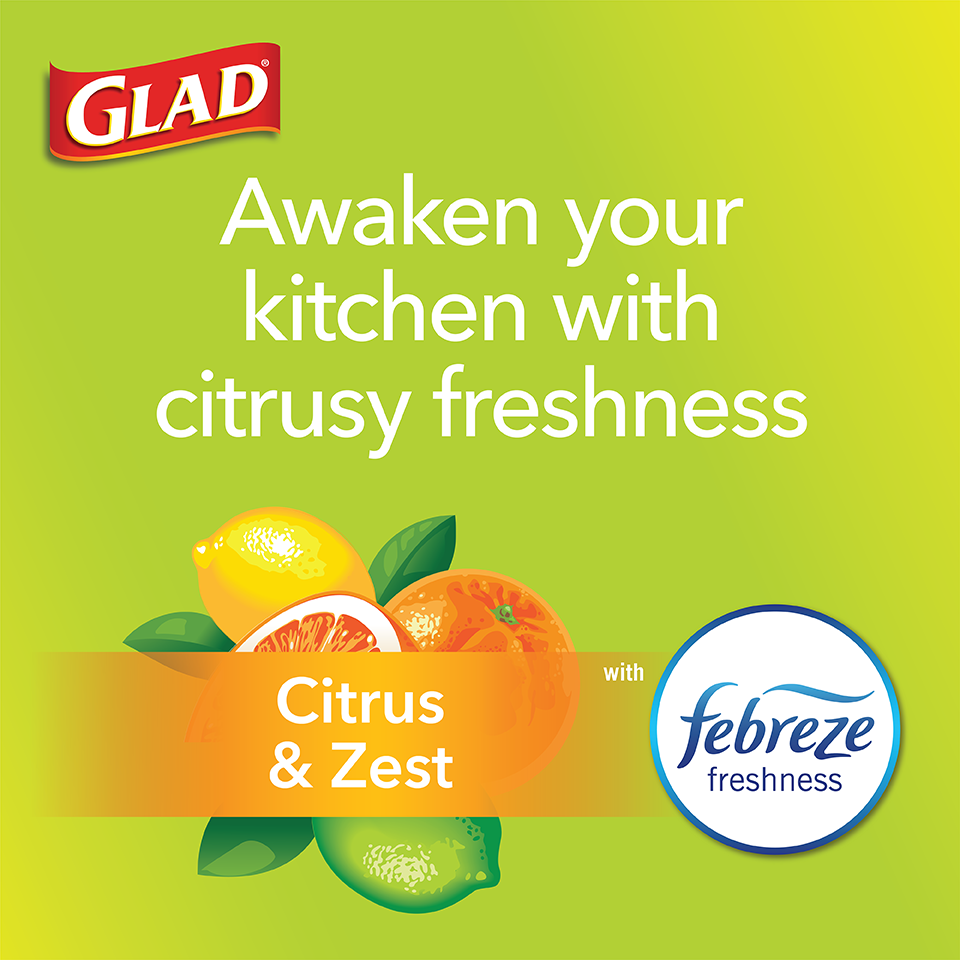 Kitchen ForceFlex Citrus & Zest Scented Trash Bag