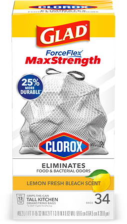 Glad Clorox Medium Quick-Tie Trash Bags - OdorShield (78815