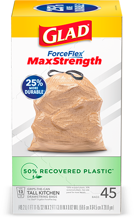 Kitchen ForceFlex Trash Bags Unscented