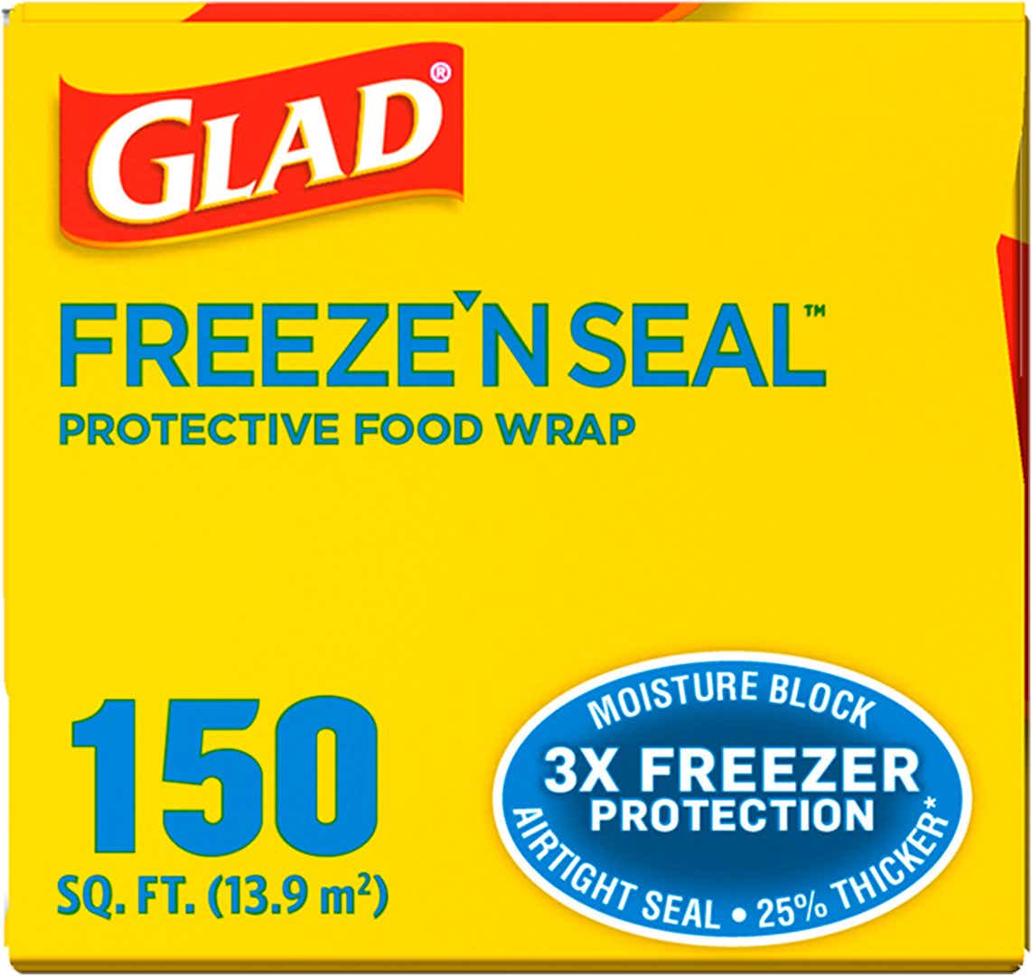 Glad Press'n Seal Freezer Sealable Wrap, 50 Sq Ft